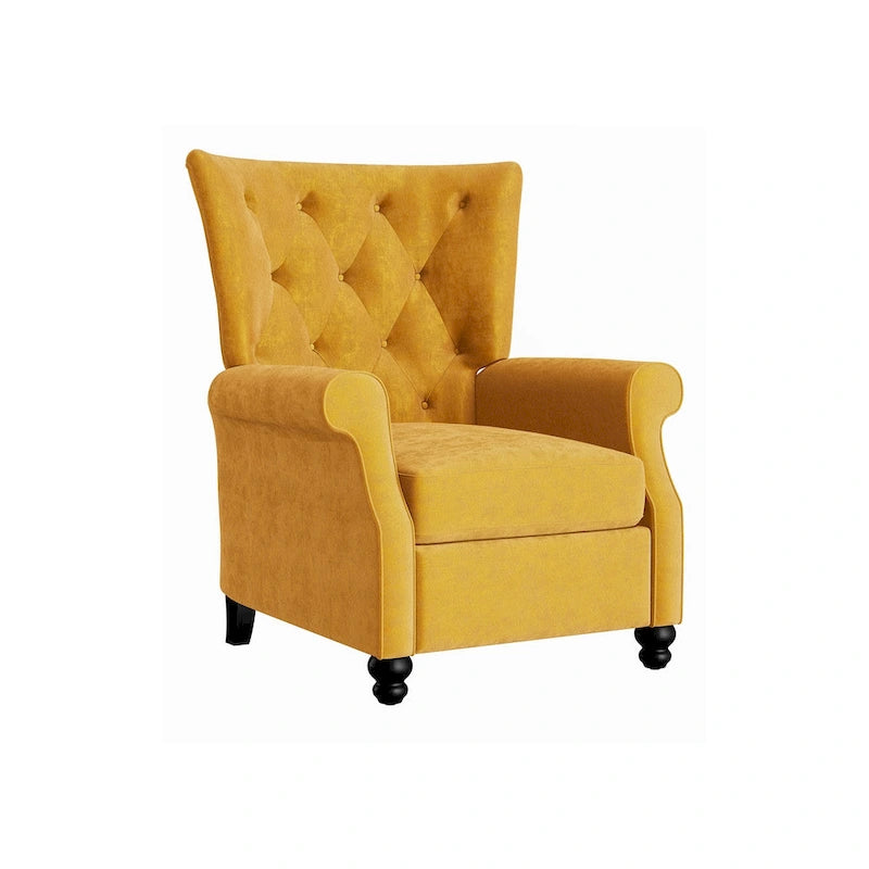 Modern Wingback Push Back Recliner Chair