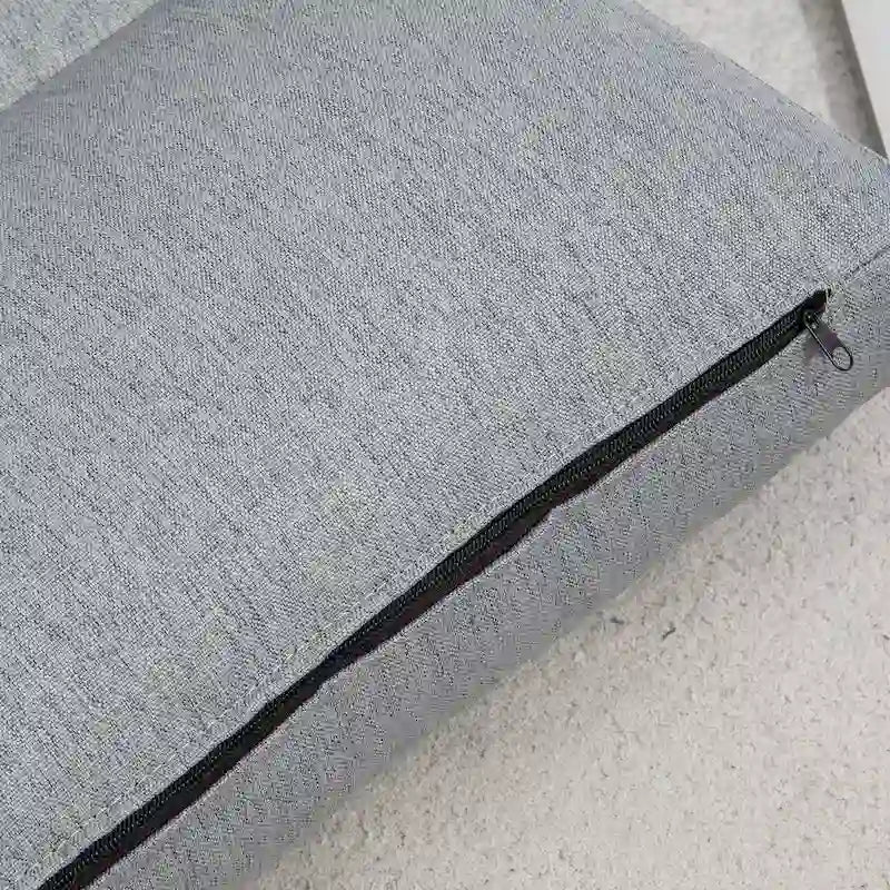 Gray 27.6 Folding Chaise Lounge Chair with Pillow