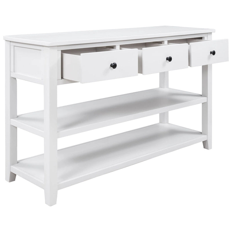 Console avec 2 étagères ouvertes – 16,00 x 50,00 x 30,00