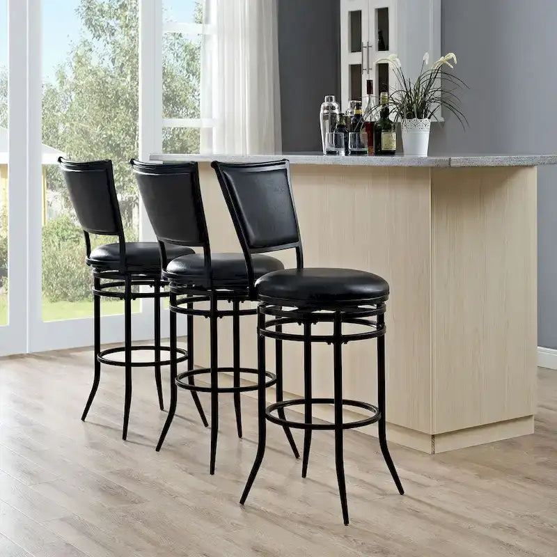 Black Swivel Bar Stool