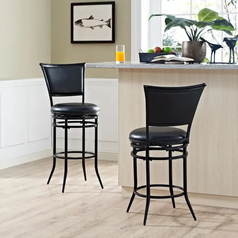 Black Swivel Bar Stool