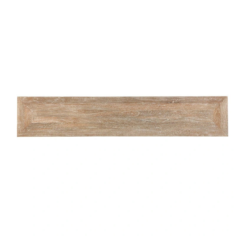 74 Inch Mango Solid Wood and Metal Sofa Console Table - 74 x 14 x 35.5 inches