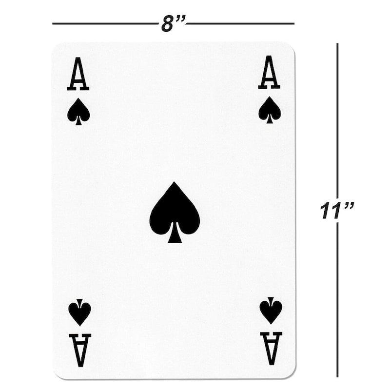 8x11 Super Jumbo Playing Cards, Giant Playing Card Deck, Oversize Large Huge Playing Cards for All Ages
