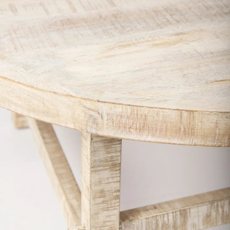 Blonde Solid Wood 36 Round Coffee Table - 36L x 36W x 16H