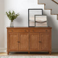 58" Traditional Wide 2 Drawer Sideboard with Adjustable Shelves