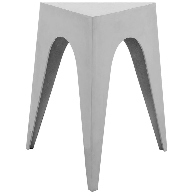 Triangle Silver Side Table - 15.8 x 15.8 x 21.3