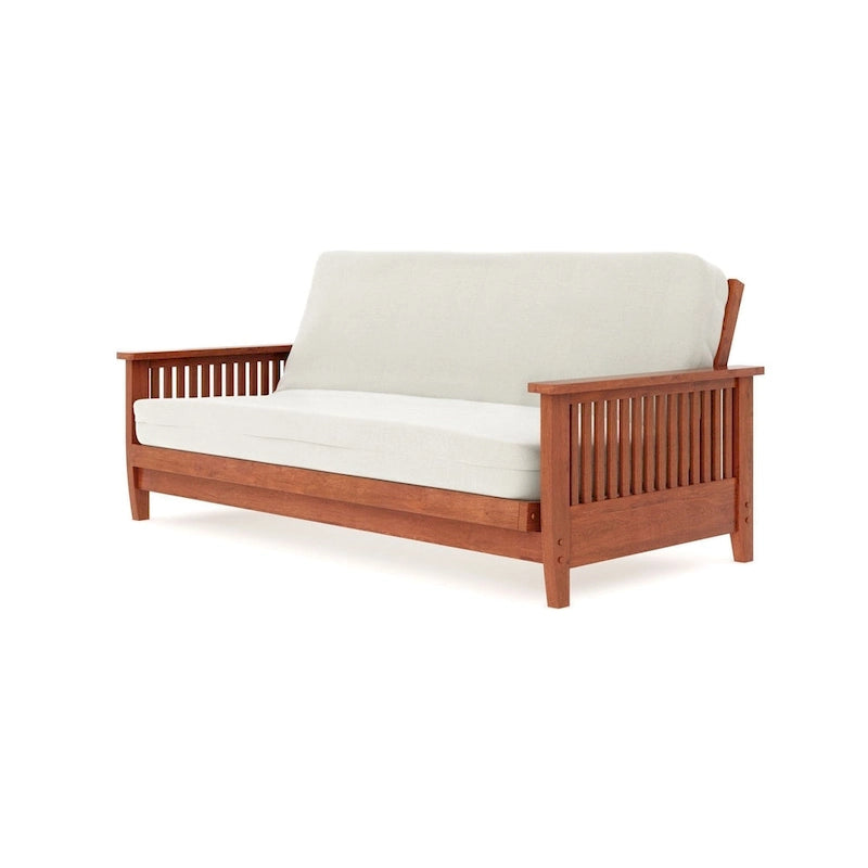 Full Futon Frame with Wall Hugger Technology, Mid-Century Modern