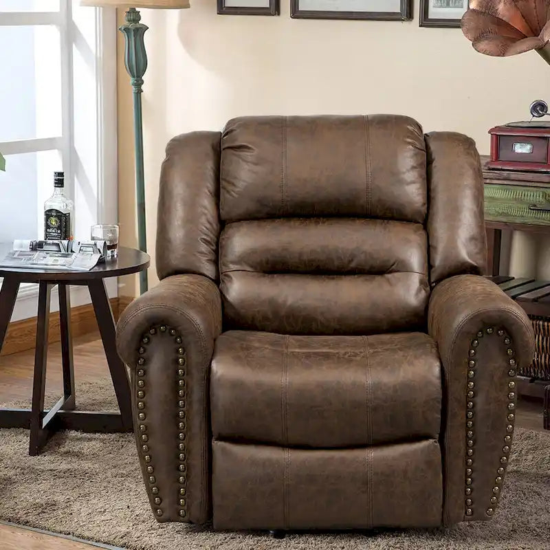 Faux Leather Oversized Power Lift Recliner Remote, Massage& Heating