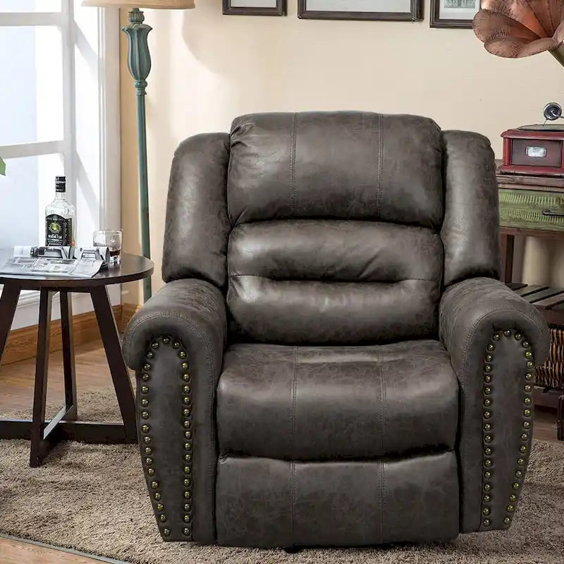 Faux Leather Oversized Power Lift Recliner Remote, Massage& Heating