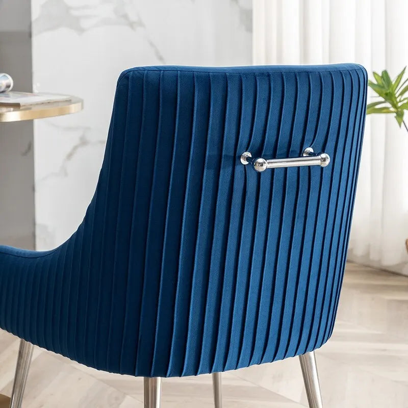 Modern Glam Velvet Dining Chair Set of 8 for Dining Room, Tufted Vanity Chair for Living Room (no table)