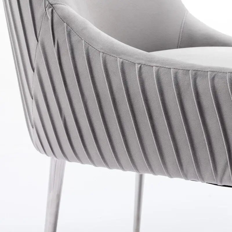 Modern Glam Velvet Dining Chair Set of 8 for Dining Room, Tufted Vanity Chair for Living Room (no table)